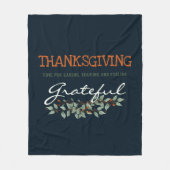 Couverture Polaire Eucalyptus moderne se sentant Gratuit Thanksgiving (Devant)