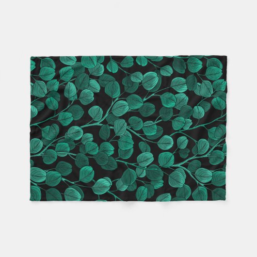Couverture Polaire Eucalyptus noir (Devant (Horizontal))