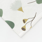 Couverture Polaire Eucalyptus Vert Argent Dollar Gum Blossoms (Coin)