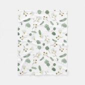Couverture Polaire Eucalyptus Vert Argent Dollar Gum Blossoms (Devant)