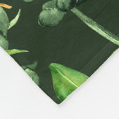 Couverture Polaire Eucalyptus vert foncé (Coin)