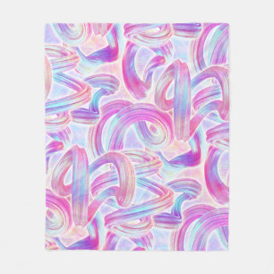 Couverture Polaire eurobeat holorave - rose et bleu :