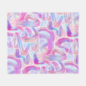 Couverture Polaire eurobeat holorave - rose et bleu : (Devant (Horizontal))