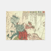 Couverture Polaire Europe Carte Pays Antique Mondiale (Devant (Horizontal))