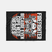 Couverture Polaire Even Cops Need Heroes Fireman Gift Proud Firefight (Devant (Horizontal))