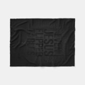 Couverture Polaire Even Jesus Flipped Tables Funny Jesus Lovers Chris (Devant (Horizontal))