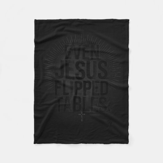 Couverture Polaire Even Jesus Flipped Tables Funny Jesus Lovers Chris (Devant)