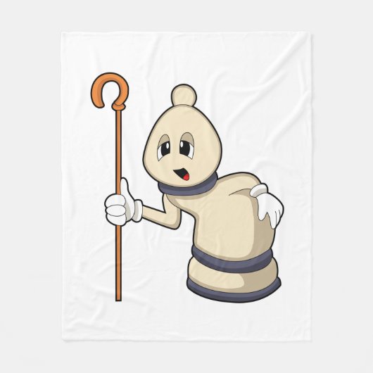 Couverture Polaire Évêque aux échecs (Devant)