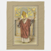 Couverture Polaire Évêque catholique de Noël de Saint-Nicolas (Devant)