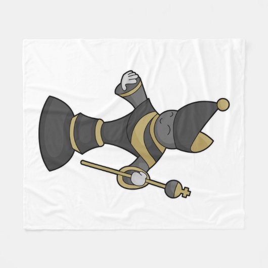 Couverture Polaire Évêque Échecs Équipe Échecs (Devant (Horizontal))