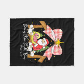 Couverture Polaire Every Knee Shall Bow Santa Christmas Nativity Scen (Devant (Horizontal))