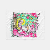 Couverture Polaire Every Knee Shall Bow Santa Christmas Nativity Scen (Devant (Horizontal))