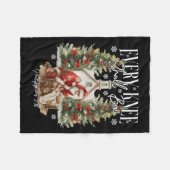 Couverture Polaire Every Knee Shall Bow Santa Christmas Nativity Scen (Devant (Horizontal))