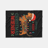 Couverture Polaire Everyone Need Weiner Dog Christmas Dachshund Pajam (Devant (Horizontal))