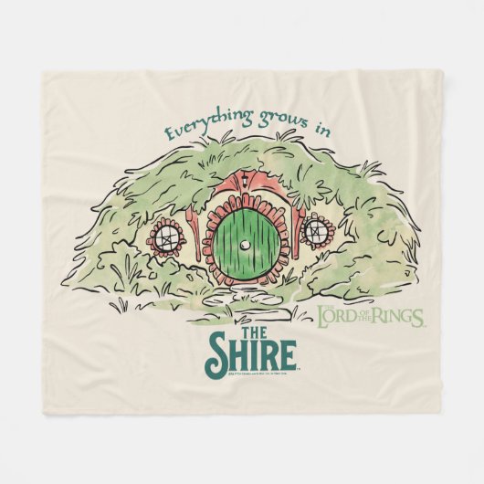 Couverture Polaire Everything Grows in THE SHIRE™ (Devant (Horizontal))