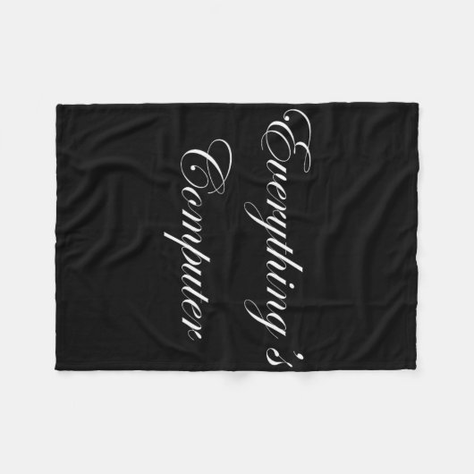 Couverture Polaire Everythings Computer In A Tesler Donald Trumps Ele (Devant (Horizontal))