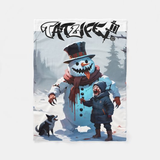 Couverture Polaire Evil Winter Snowman & Friends (Devant)