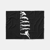 Couverture Polaire Évolution de kickboxing Karaté Arti Taekwondo Judo (Devant (Horizontal))