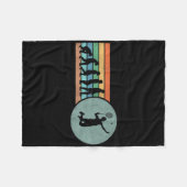 Couverture Polaire Évolution Rétro Badminton Shuttle Badminton Vintag (Devant (Horizontal))