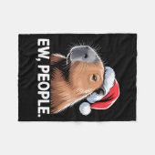 Couverture Polaire Ew People Capybara Christmas Humor (Devant (Horizontal))