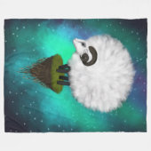 Couverture Polaire Ewe céleste : Le pâturage parmi les étoiles (Devant (Horizontal))