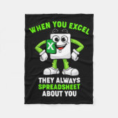 Couverture Polaire Excel Coworker Birthday Employee Farewell Goodbye (Devant)