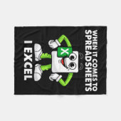 Couverture Polaire Excel Coworker Birthday Employee Farewell Goodbye (Devant (Horizontal))