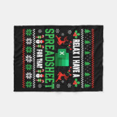 Couverture Polaire Excel Ugly Christmas Sweater I Have A Spreadsheet (Devant (Horizontal))