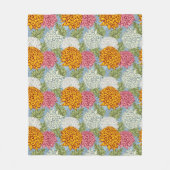 Couverture Polaire Excellent motif avec des chrysanthèmes (Devant)