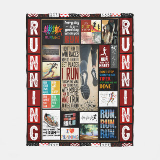 Couverture Polaire EXÉCUTION ART Runner Papa Maman Tour