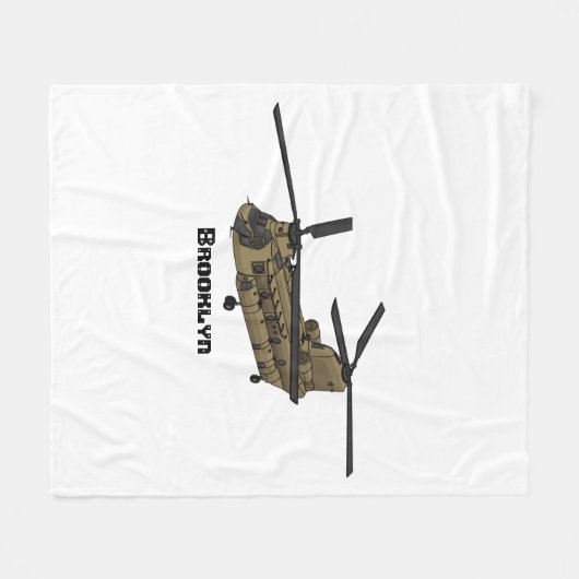 Couverture Polaire Exemple d'hélicoptère militaire Chinook (Devant (Horizontal))