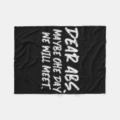 Couverture Polaire Exercice Chers Abs Drôle Gymnase Exercice Fitness  (Devant (Horizontal))