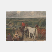 Couverture Polaire Exercice des chevaux royaux (art équin) (Devant (Horizontal))