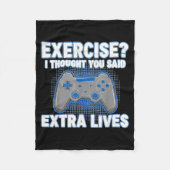 Couverture Polaire Exercise I Thought You Said Extra Lives Funny Game (Devant)