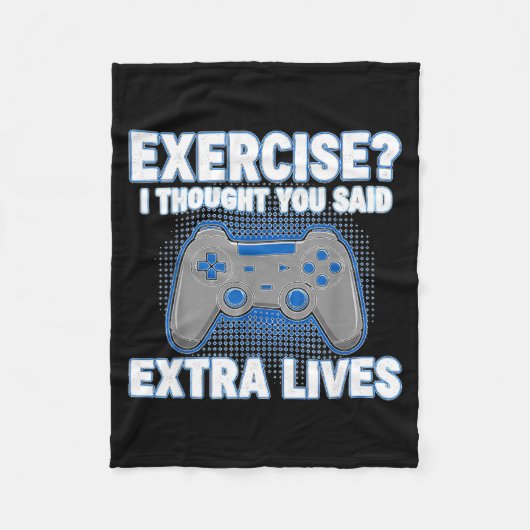 Couverture Polaire Exercise I Thought You Said Extra Lives Funny Game (Devant)