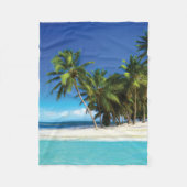 Couverture Polaire Exotic beach throw pillow (Devant)