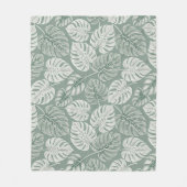 Couverture Polaire Exotic Elegant Monsteras (Devant)
