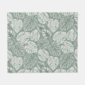 Couverture Polaire Exotic Elegant Monsteras (Devant (Horizontal))