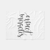 Couverture Polaire Expect Miracles Insrational Motivational Quote  (Devant (Horizontal))