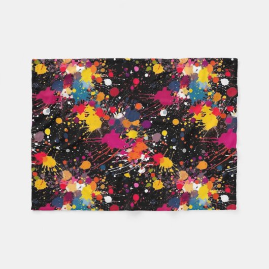 Couverture Polaire Explosion de couleur (Devant (Horizontal))