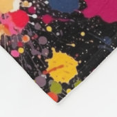 Couverture Polaire Explosion de couleur (Coin)