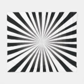 Couverture Polaire Explosion Noir et Blanc (Devant (Horizontal))