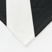 Couverture Polaire Explosion Noir et Blanc (Coin)
