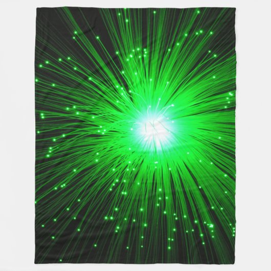Couverture Polaire Explosion verte (Devant)