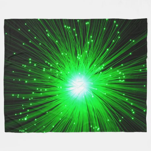 Couverture Polaire Explosion verte (Devant (Horizontal))