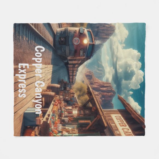 Couverture Polaire Express de canyon de cuivre (Devant (Horizontal))