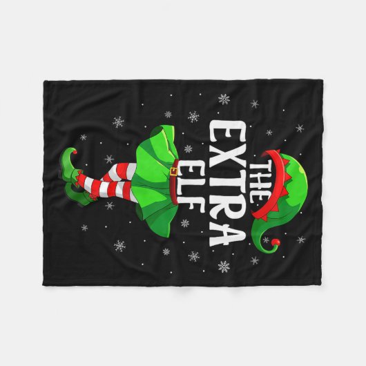 Couverture Polaire Extra Elf Christmas Girls Women Elf Squad Xmas Fam (Devant (Horizontal))
