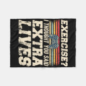 Couverture Polaire Extra Lives Funky Video Game Contrôleur Retro Jeu (Devant (Horizontal))