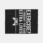 Couverture Polaire Extra Lives Funny Video Game Controller Retro Game (Devant (Horizontal))