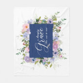 Couverture Polaire Extraordinaire grace florale (Devant)